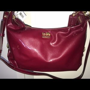 BNWT Coach Mad Patent Leather Hailey in Orchid